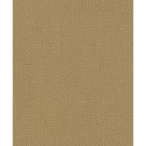 Kumano Collection Gold Textured Weave Matte Finish Non-Pasted Vinyl on Non-Woven Wallpaper Roll