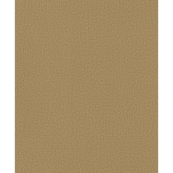 Unbranded Kumano Collection Gold Textured Weave Matte Finish Non-Pasted Vinyl on Non-Woven Wallpaper Roll