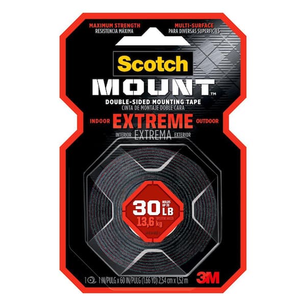 Scotch 1 in. x 1.66 yds. Permanent Double Sided Extreme Mounting