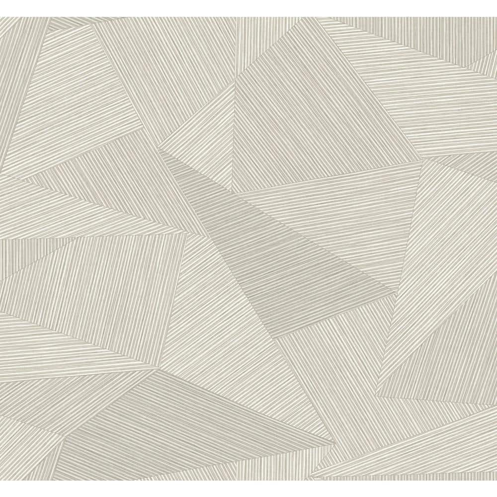 CASA MIA Geometric Triangles Beige Paper Non-Pasted Strippable ...