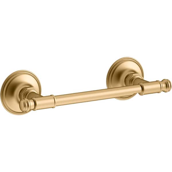KOHLER Eclectic Single Toilet Paper Holder in Vibrant Brushed Moderne Brass