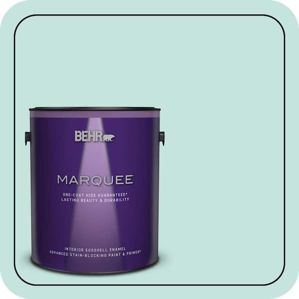 BEHR MARQUEE 1 gal. #MQ3-19 Misty Isle One-Coat Hide Eggshell Enamel Interior Paint & Primer