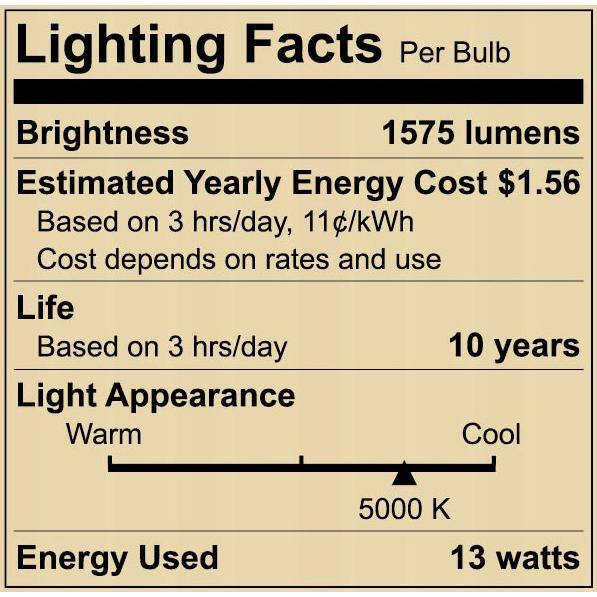 Licht gek geworden stel je voor 100-Watt Equivalent A19 Non-Dimmable LED Light Bulb Daylight (4-Pack)  A7A19A100WUL03 - The Home Depot