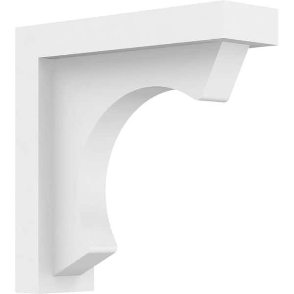 Ekena Millwork 1-1/2 in. x 5 in. x 5 in. Standard Emerson Unfinsihed Architectural Grade PVC Bracket