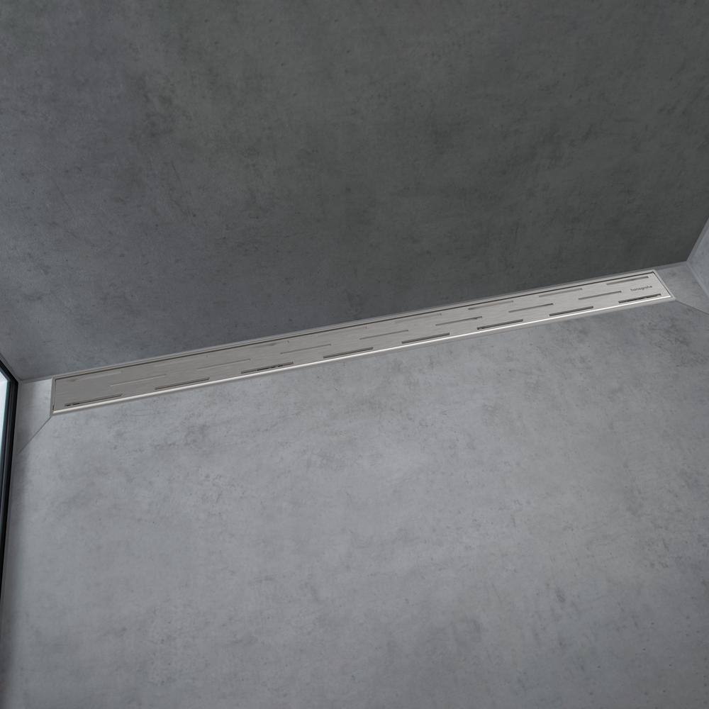Brushed Stainless Steel 47 1/4" Linear Shower Drain