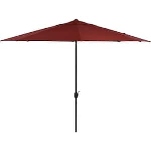 Montclair 11 ft. Market Patio Umbrella in Chili Red