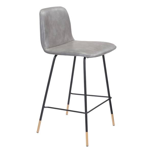 ZUO Var Counter Chair Gray