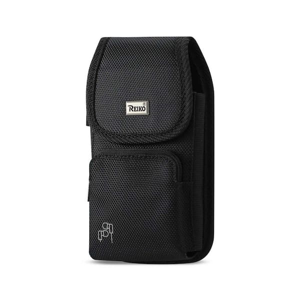 REIKO Vertical Rugged Pouch With Z Lid Pattern In Black (5.8 in. x 3.2 in. x 0.7 in.)
