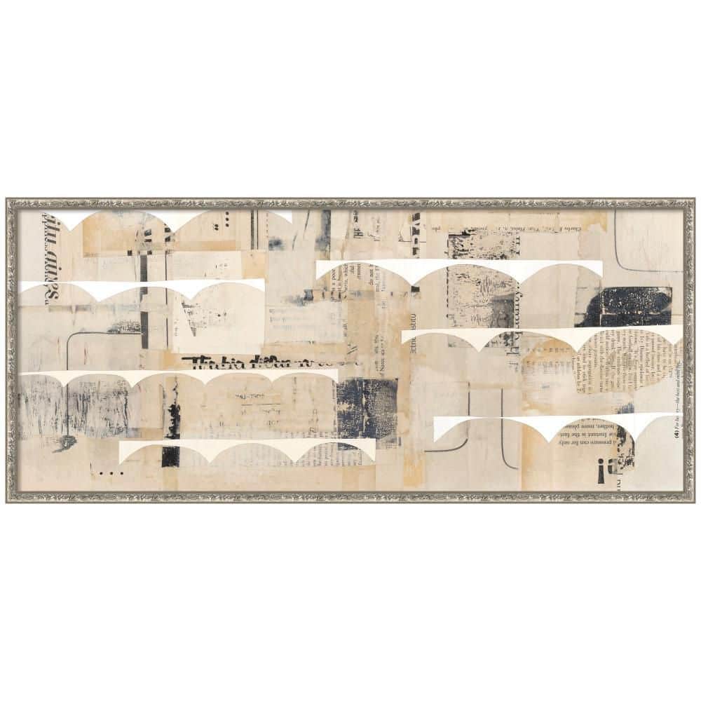 "Belvedere ""Revolved Half Moon Panel"" by Felicia Dadak Abstract Framed Canvas Art Print 18 in. x 41 in." price history on PriceWatchPro