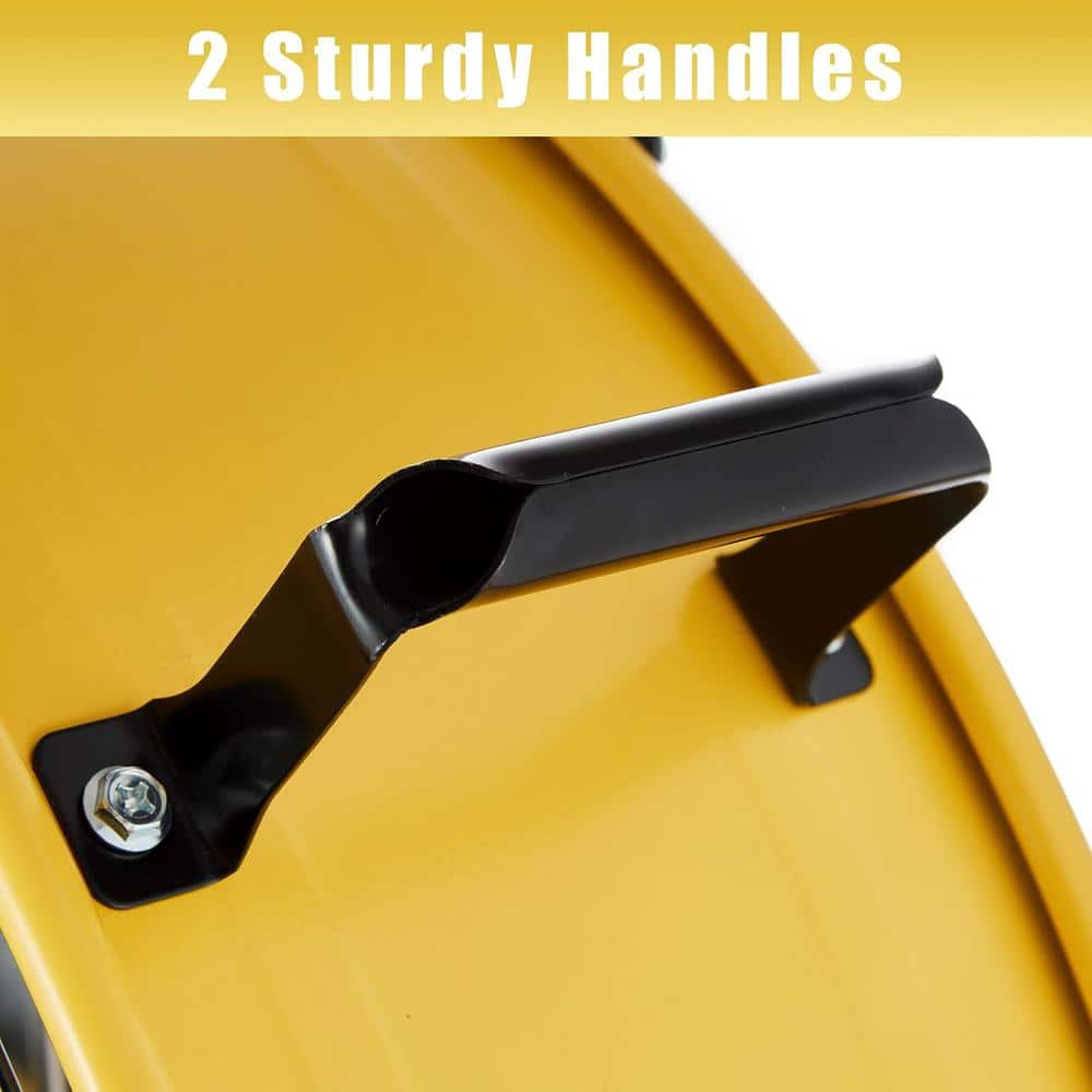 30 Inch Yellow High Velocity Aluminum Drum Floor Fan