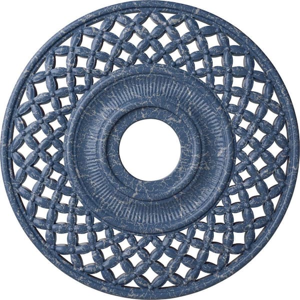 Ekena Millwork 1-1/4 in. x 22-1/4 in. x 22-1/4 in. Polyurethane Robin Ceiling Medallion, Americana Crackle