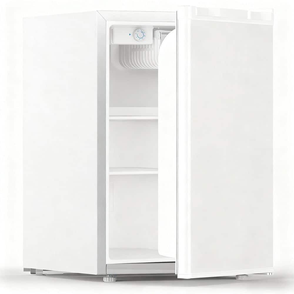 17.52 in. 2.6 cu. ft. Mini Refrigerator with Freezer, Removable Glass Shelf, Reversible Door in White price history on PriceWatchPro