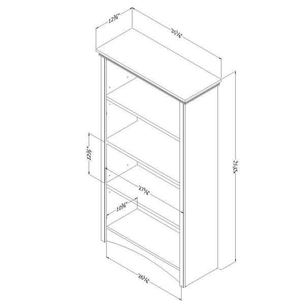 4 Shelf Standard Bookcase, Instruction Manual For Mainstays 3 Shelf Bookcase