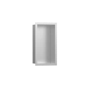 XtraStoris Individual 9 in. W x 15 in. H x 4 in. D Stainless Steel Shower Niche in Brushed Stainless Steel