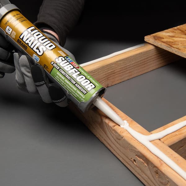 Liquid Nails - Subfloor and Deck 28 oz. Tan Low VOC Construction Adhesive (12-Pack)