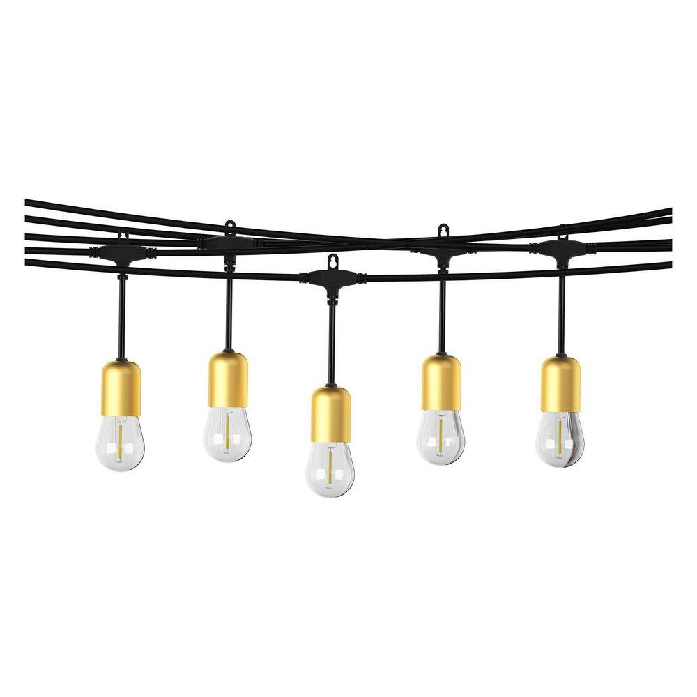 Hampton Bay 24Light 48 ft. Indoor/Outdoor PlugIn S14 Single Filament