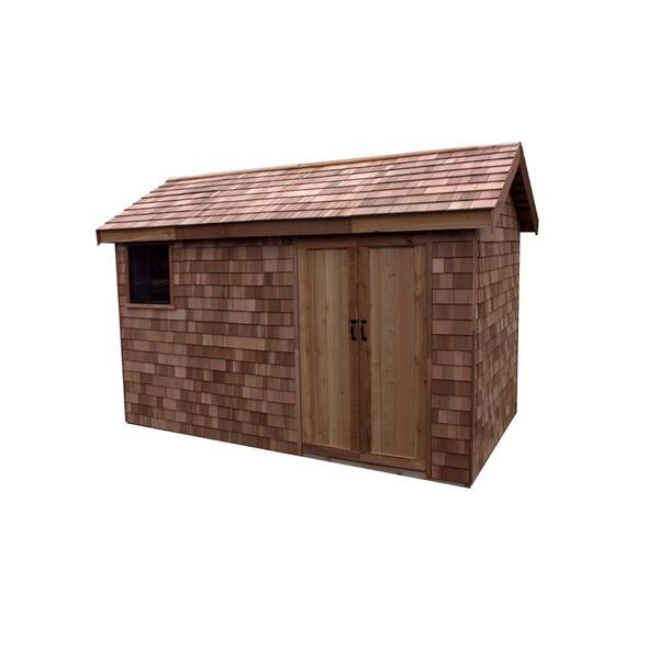 Greenstone 6 ft. x 12 ft. EZ-Build Shed Kit with Prefab Panels GS612SS ...