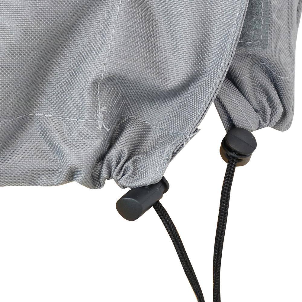 Gray and Green Heavy-Duty Polyester Log Rack Cover