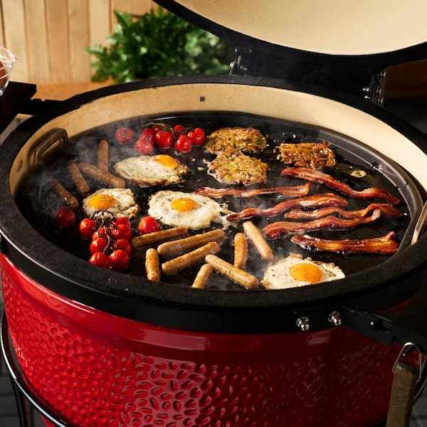  Carlyle オーバル カバー付きベジタブルボウル Kamado Joe Karbon Steel Griddle for Big Joe Grills KJ15094622