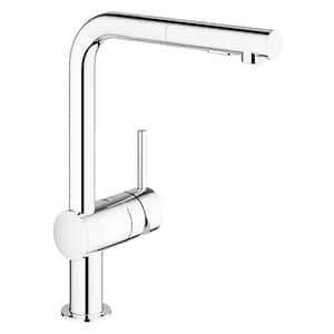Minta Single-Handle Pull-Out Sprayer Kitchen Faucet in StarLight Chrome
