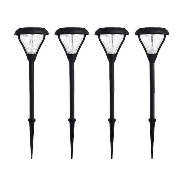 Gama Sonic Faro Solare A LED Da Esterno - 20 LED 250 Lumen - Pannello Staccabile - Nero Alluminio
