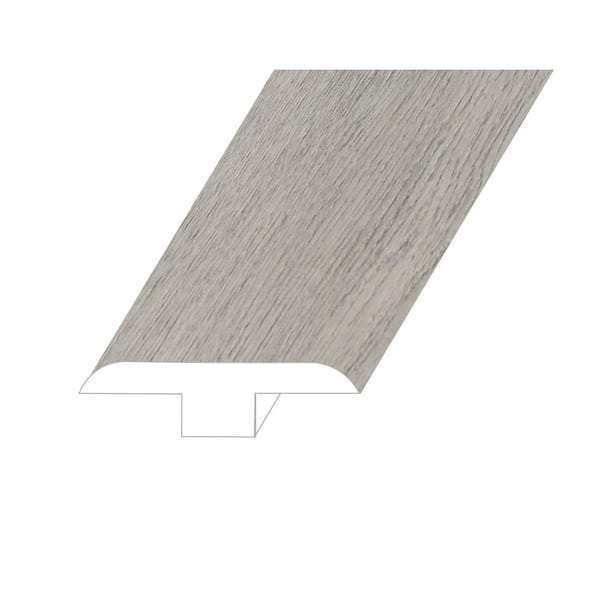 Montserrat Opus Sourced Platinum 0.5 in. T x 1.8 in. W x 94.5 in. L Vinyl T-Molding