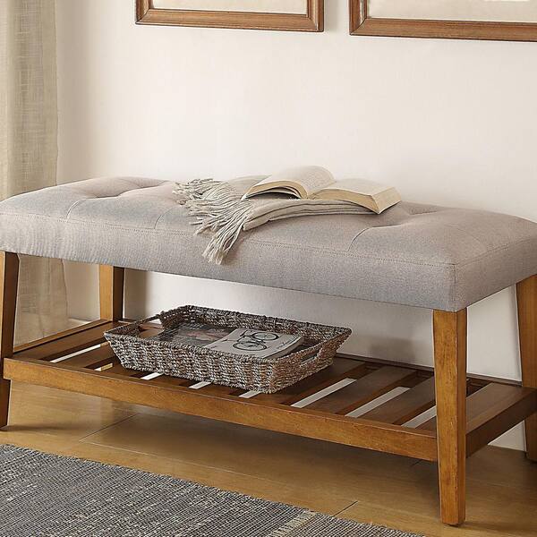 Charla Bench in Beige Oak