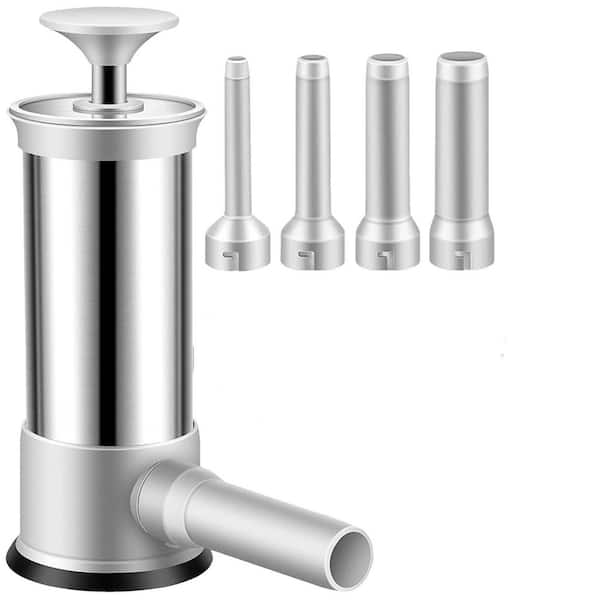 Sliver Manual Vertical Sausage Stuffer, Homemade Meat Filling Machine, Kitchen Household Sausage Maker Tool Kit