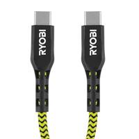 RYOBI 10 ft. Nylon Braided Cable USB-C AC0i10USBCC