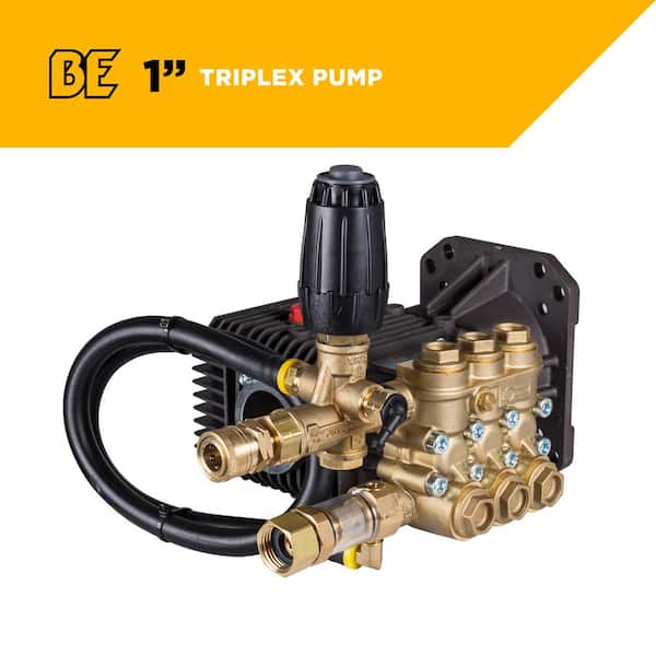 BE Power Equipment 4200 PSI 4.2 GPM Comet 1 in. Shaft Triplex Pump Kit with External Unloaded for Gas Pressure Washer