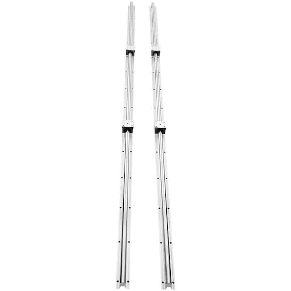 Linear Motion Guide Kit, SBR20 1800 mm, Includes 2 Pieces 70.9 in. /1800 mm SBR20 Rails and 4 Pcs SBR20UU Bearing Blocks