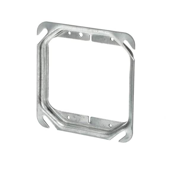 Steel City 2-Gang Square Mud Ring - Silver (52C17-25R) 52C17-25R