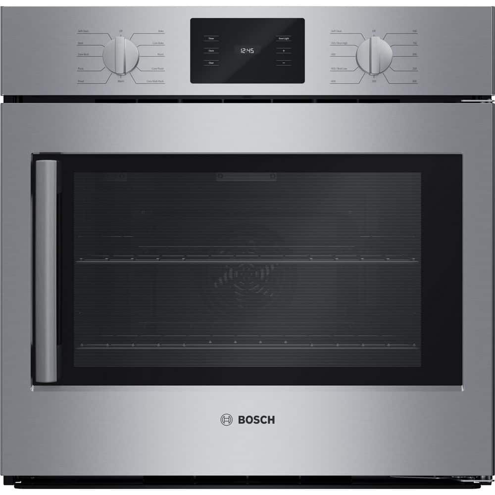 500 Series 30 in. Single Electric Wall Oven with European Convection and Self Cleaning in Stainless Steel, Right Opening