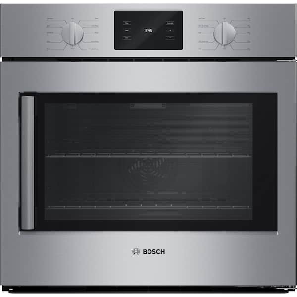 500 Series 30 in. Single Electric Wall Oven with European Convection and Self Cleaning in Stainless Steel, Right Opening