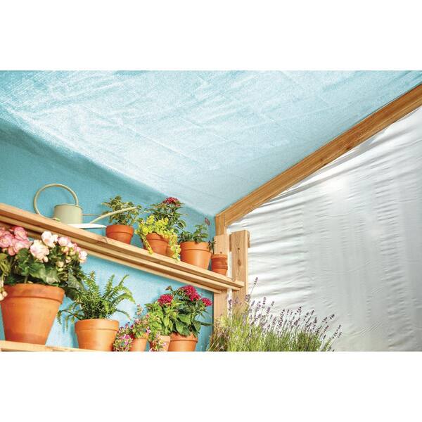 Vigoro 6 ft. x 20 ft. Green Malachite Sun Shade Fabric Shade Cloth 