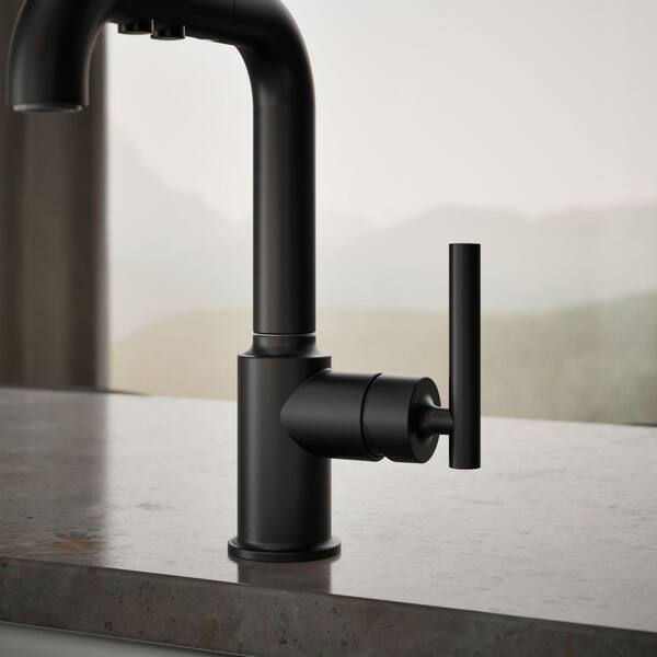 KOHLER Purist Single-Handle Pull-Out Sprayer Kitchen Faucet in
