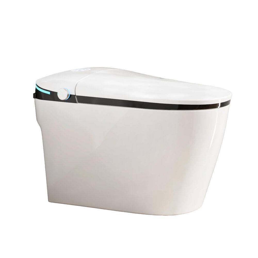 Elongated Bidet Toilet 1.28 GPF in White with Warm Water Sprayer & Dryer, Auto Soft Close, Foot Sensor, LED Display price history on PriceWatchPro