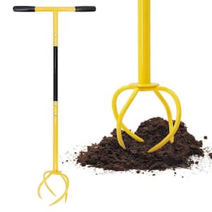 17.7 in. Manual Twist Tiller Garden Claw Steel Cultivator