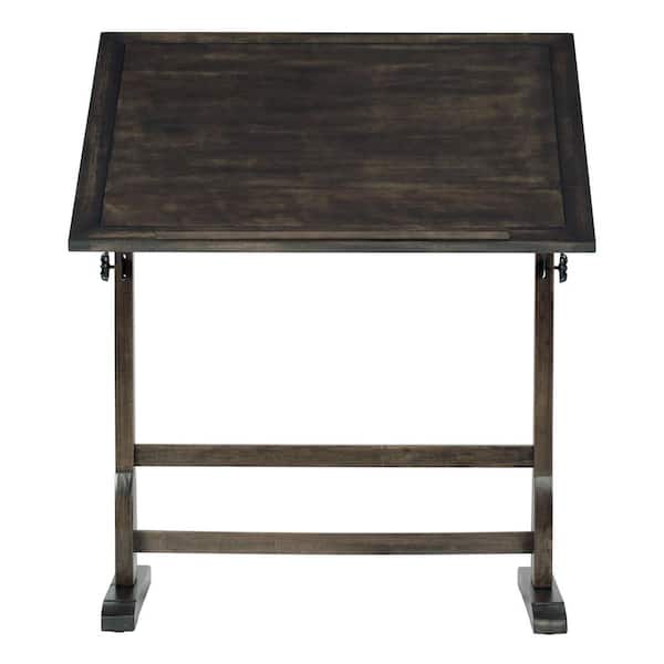 Studio Designs Vintage Drawing Drafting Wood Table Craft Desk, Rustic Oak