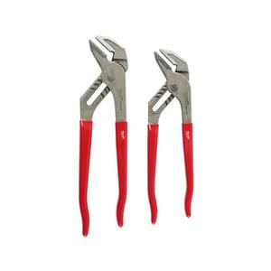 10 in. and 12 in.Smooth Jaw Pliers with Dipped Grip  Handles (2-PC)