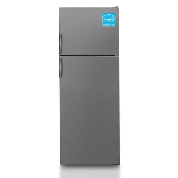 Equator 14.3 cu. ft. Refrigerator-Freezer Top Mount Frost Free E-Star Europe in Stainless
