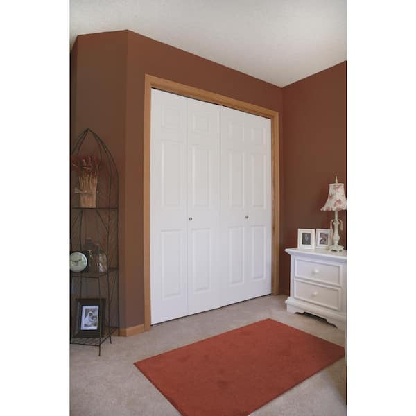 Steves & Sons 36 in. x 80 in. 6-Panel Textured Hollow Core Primed