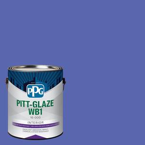 1 gal. PPG1246-7 Blue Calico Eggshell Interior Paint Waterborne 1-Part Epoxy