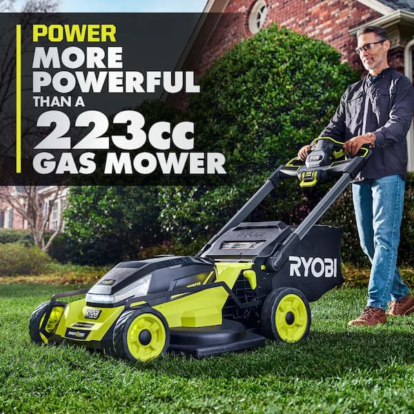80V HP Brushless Battery Cordless Electric 30 in. Multi-Blade Mower with Battery and Charger