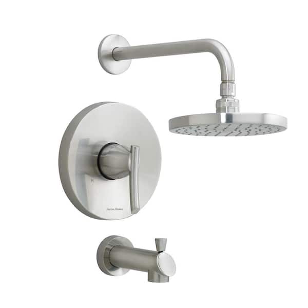 American Standard Green Tea Single-Handle 1-Spray Tub and Shower Faucet in Stainless Steel (Valve Not Included)