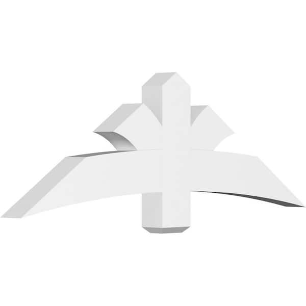 Ekena Millwork Davenport 60 in. W x 20 in. H x 4 in. D Signature Polyurethane Bracket
