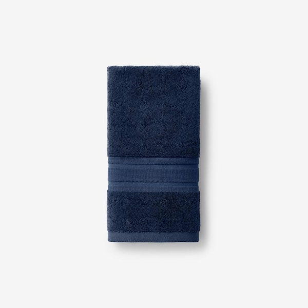 Company Cotton Navy Solid Turkish Cotton Single Hand Towel