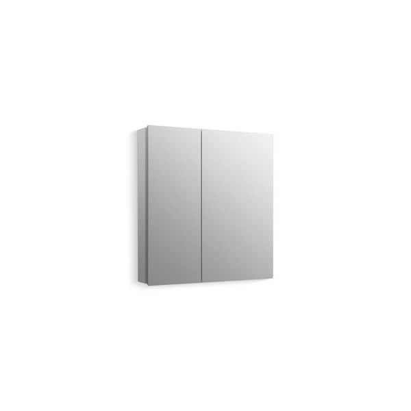 KOHLER Embark Slim 25 in. WX 26 in. H Rectangular Two-Door Medicine Cabinet with Mirror