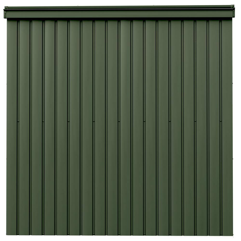 Green 6x4 Galvalume Steel Garden Storage Shed