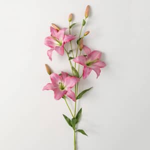 53 " Artificial Pink Lily Spray